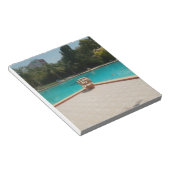 Ik hou van mijn familie poolside kunst notitieblok (Schuin)