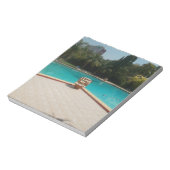 Ik hou van mijn familie poolside kunst notitieblok (Linkerzijde)