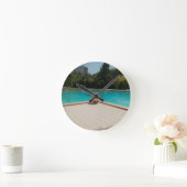 Ik hou van mijn familie poolside kunst ronde klok (Huis)