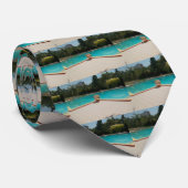 Ik hou van mijn familie poolside kunst stropdas (Opgerold)