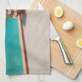 Ik hou van mijn familie poolside kunst theedoek (Quarter Fold)