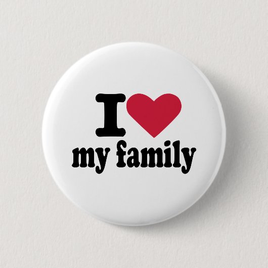 Ik hou van mijn familie ronde button 5,7 cm (Voorkant)