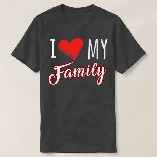 Ik hou van mijn familie t-shirt (Design voorkant)