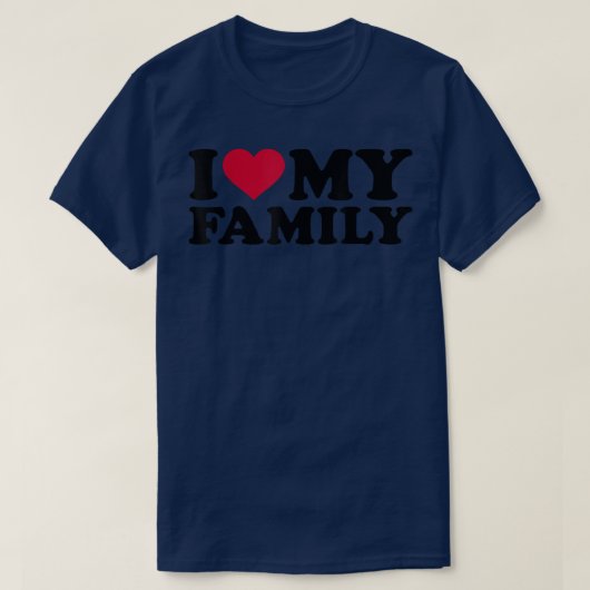 Ik hou van mijn familie t-shirt (Design voorkant)