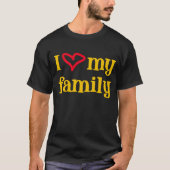 Ik hou van mijn familie — T-shirt (Voorkant)