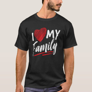 Ik hou van mijn familie vergadering families verza t-shirt