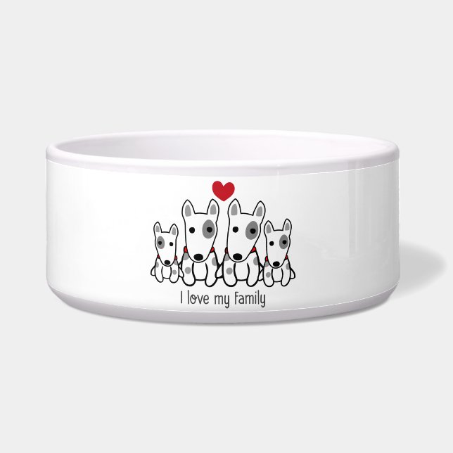 Ik hou van mijn familie voerbakje (Voorkant)