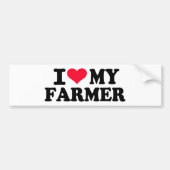 Ik hou van mijn Farmer Bumpersticker (Voorkant)