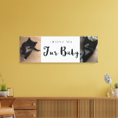 Ik hou van mijn favoriete Baby aangepaste fotocoll Canvas Afdruk (Insitu (Woonkamer))