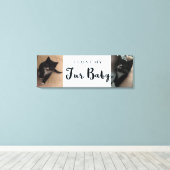 Ik hou van mijn favoriete Baby aangepaste fotocoll Canvas Afdruk (Insitu (Houten vloer))