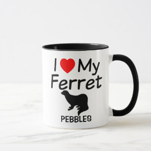 Ik hou van mijn Ferret Mok