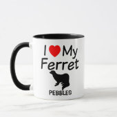 Ik hou van mijn Ferret Mok (Links)