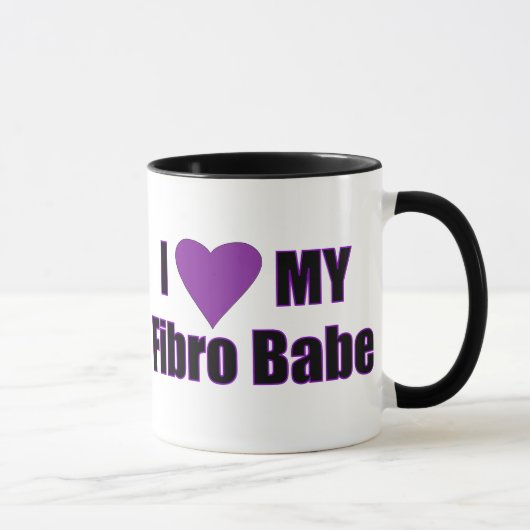 Ik hou van mijn Fibro Babe Mok (Rechts)
