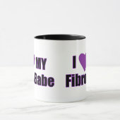 Ik hou van mijn Fibro Babe Mok (Midden)