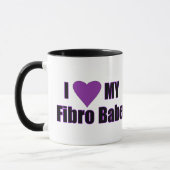 Ik hou van mijn Fibro Babe Mok (Links)