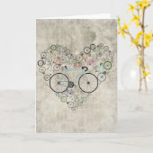 Ik hou van mijn fiets kaart (Gele Bloem)