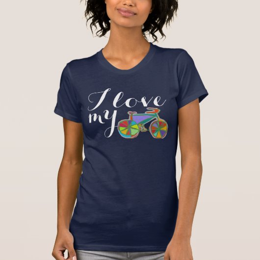 'Ik hou van mijn fiets' T-shirt (Voorkant)