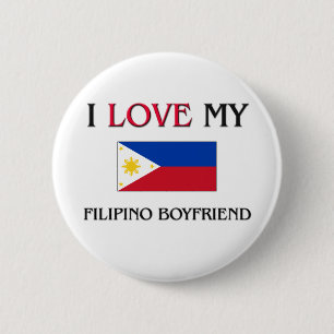 Ik hou van mijn Filipino Boyvriend Ronde Button 5,7 Cm