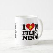 Ik hou van mijn Filipino Ninang Koffiemok (Voorkant rechts)
