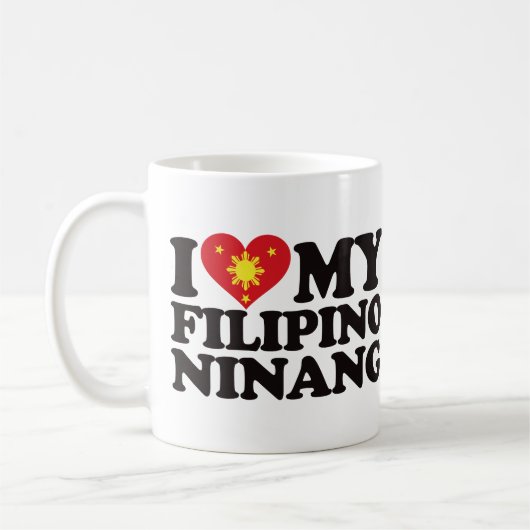Ik hou van mijn Filipino Ninang Koffiemok (Links)