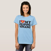 Ik hou van mijn Filipino Ninang T-shirt (Voorkant volledig)