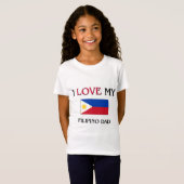 Ik hou van mijn Filippijnse vader T-shirt (Voorkant volledig)