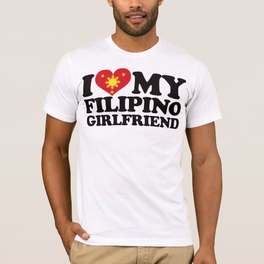 Ik hou van mijn Filippijnse Vriendin T-shirt (Voorkant)
