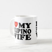 Ik hou van mijn Filippijnse vrouw Koffiemok (Voorkant links)