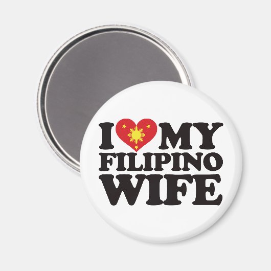 Ik hou van mijn Filippijnse vrouw Magneet (Voorkant / Achterkant)