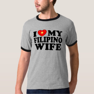 Ik hou van mijn Filippijnse vrouw T-shirt