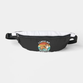 Ik hou van mijn Finnegan Sheltie Retro Zonsonderga Heuptasje