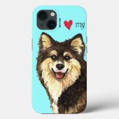Ik hou van mijn Finse Lapphund Case-Mate iPhone Case (Achterkant)