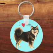 Ik hou van mijn Finse Lapphund Sleutelhanger (Voorkant)