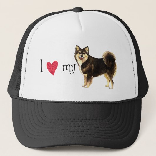 Ik hou van mijn Finse Lapphund Trucker Pet (Voorkant)