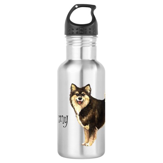 Ik hou van mijn Finse Lapphund Waterfles (Voorkant)