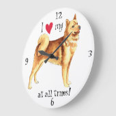 Ik hou van mijn Finse Spitz Grote Klok (Hoek)