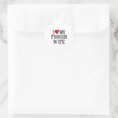 Ik hou van mijn Finse Sticker (Tas)