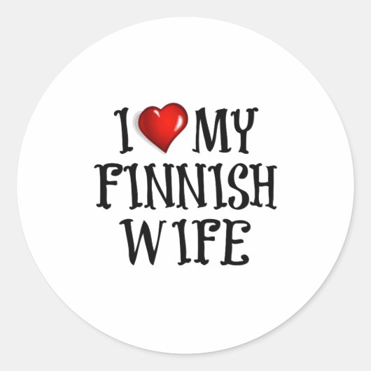 Ik hou van mijn Finse Sticker (Voorkant)
