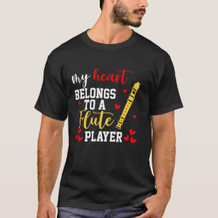 Ik hou van mijn fluitspeler echtgenoot echtparen B T-shirt