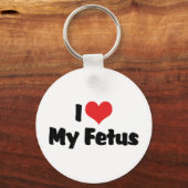 Ik hou van mijn foetus-sleutelhanger sleutelhanger (Voorkant)