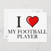 Ik hou van mijn Football Briefkaart (Voorkant / Achterkant)