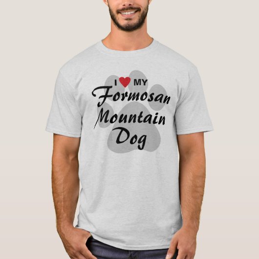 Ik hou van mijn formosan-Hondenliefhebbers T-shirt (Voorkant)