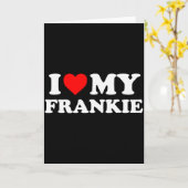 Ik hou van mijn Frankie Kaart (Gele Bloem)