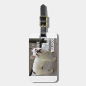 Ik hou van mijn Franse Bulldog Bagagelabel (Voorkant verticaal)