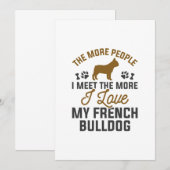 Ik hou van mijn Franse Bulldog Bedankkaart (Voorkant / Achterkant)