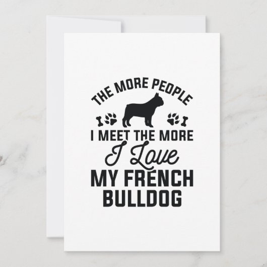 Ik hou van mijn Franse Bulldog Bedankkaart (Voorkant)