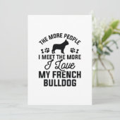 Ik hou van mijn Franse Bulldog Bedankkaart (Staand voorkant)