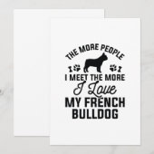 Ik hou van mijn Franse Bulldog Bedankkaart (Voorkant / Achterkant)