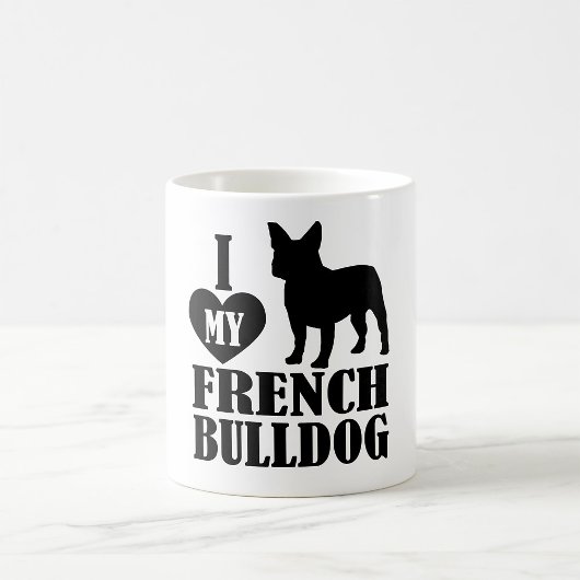 Ik hou van mijn Franse Bulldog Coffee Mok