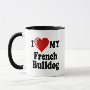Ik hou van mijn Franse Bulldog Dog Mok
